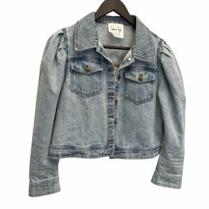 Sadie & Sage Light Blue Denim Jacket Size S